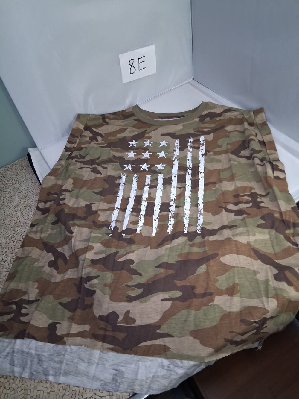 American Pride Size Large Tank Stop Camo Women's Shirt
